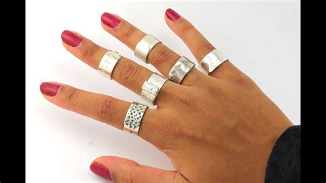 how to make a ring out of sheet metal|simple sterling silver band ring.